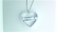 Necklace Marcello Pane Woman Letters in Silver Zirconia CLYL 007 B - CLYL 007 B